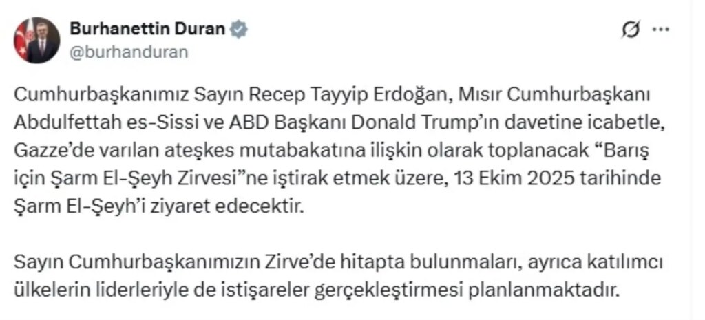 cumhurbaskani erdogan baris zirvesi icin misira gidiyor xY9u4tuG.jpg